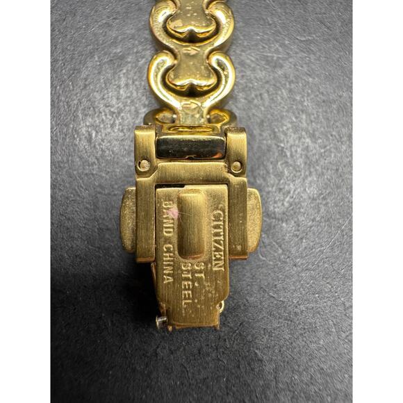 Citizen Eco-Drive B023-K003768 Gold Tone Women's Analog 17mm Wrist Watch - Picture 11 of 13